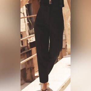 Zara Black High-Waisted Trousers